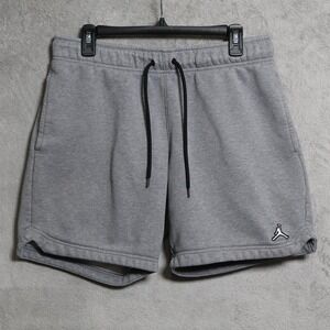 Jordan Shorts Mens Medium Gray Fleece Sweat Athletic Jumpman Logo DA9826-091
